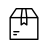line drawing of shipping box