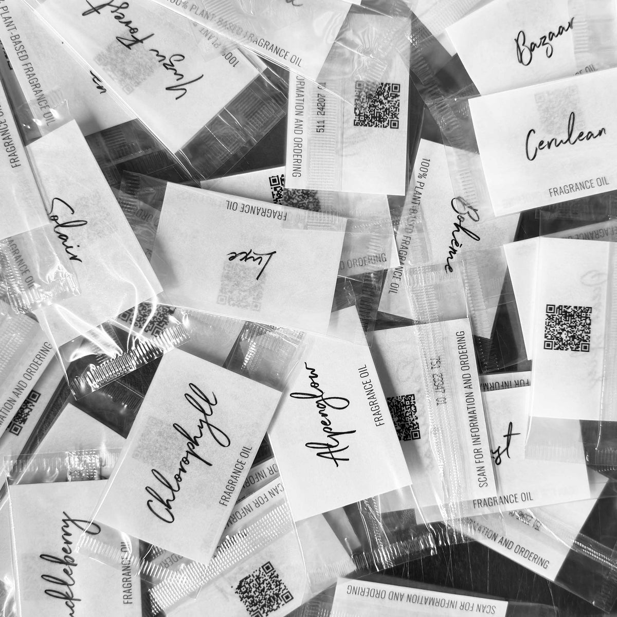 stock fragrance oil smelling sample scented cards