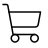 line drawing of shopping cart