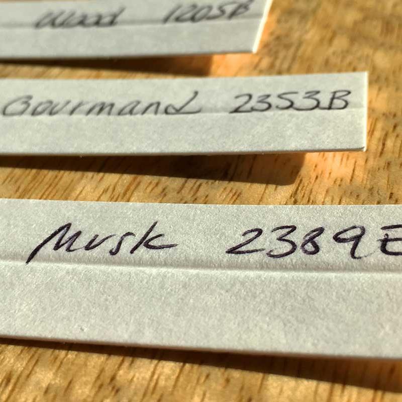 Education and training β labeled fragrance blotters