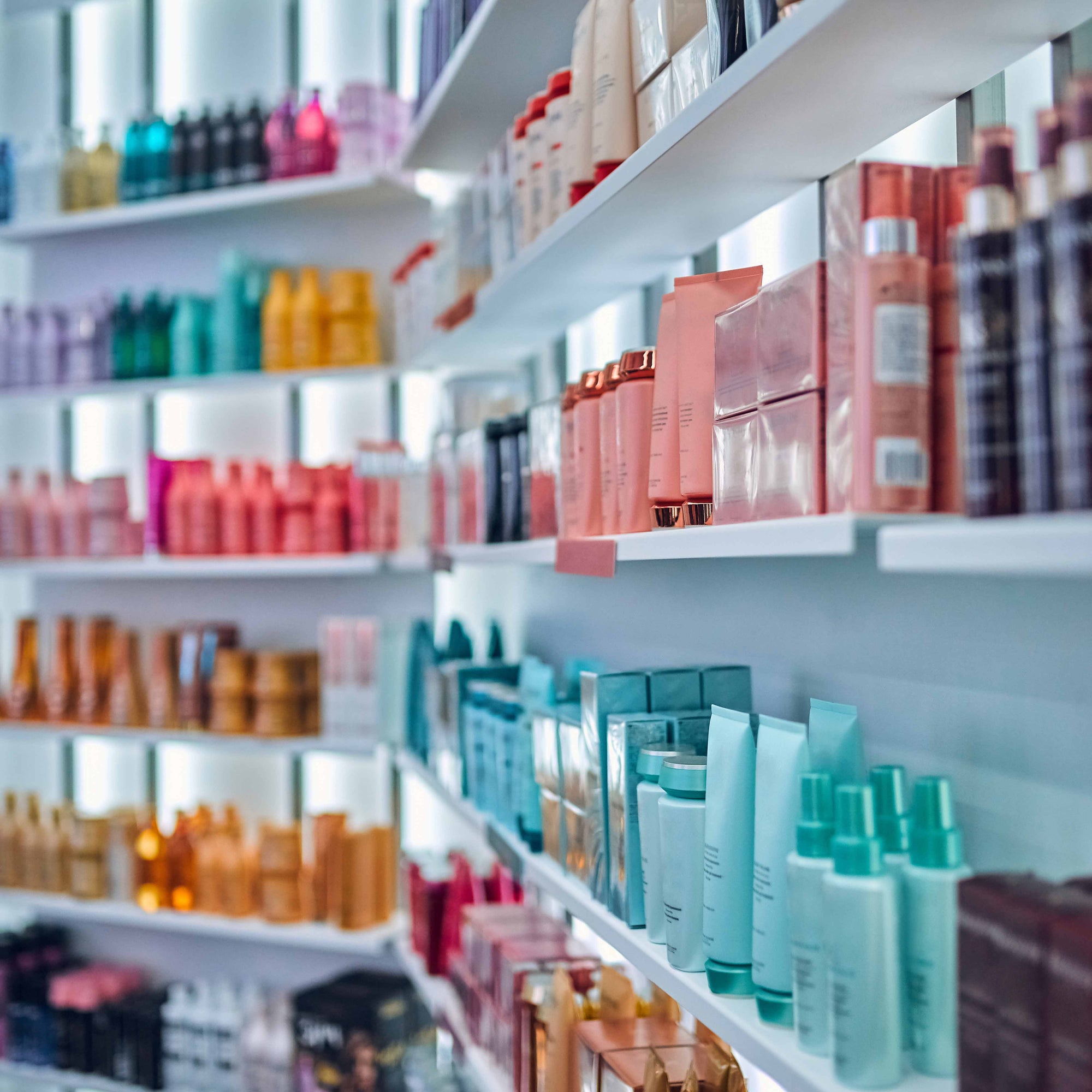 Scent strategy β beauty products on a retail shelf